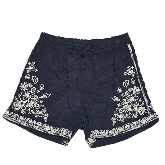 Johnny Was Biya Tempest Embroidered Pull On Chic Boho Shorts Size XS - Picture 8 of 13